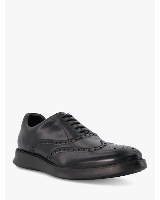 Dune Black Bravest Premium Brogue Hybrid Shoes for men