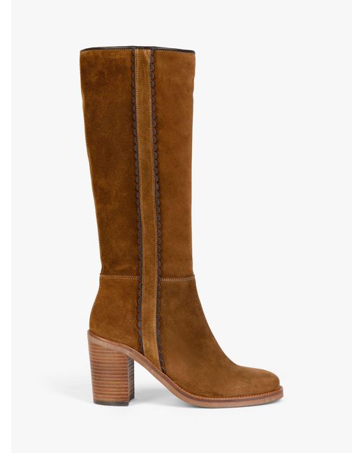 Penelope Chilvers Brown Lucia Suede Knee High Boots