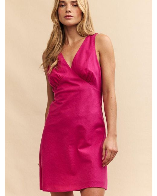 Nobody's Child Pink Harriet Organic Cotton Blend Mini Dress