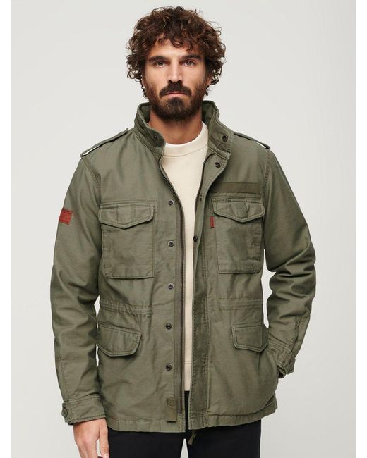 Superdry Green Vintage Military M65 Jacket for men