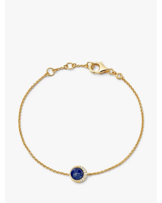 Astley Clarke Semi precious Stone Round Charm Chain Bracelet in
