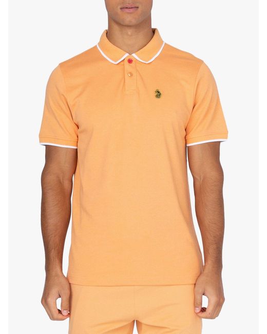 Luke 1977 Orange Meadtastic Polo Shirt for men