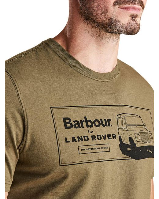 Barbour Land Rover Defender Short Sleeve Logo T-shirt in Green for Men |  Lyst UK