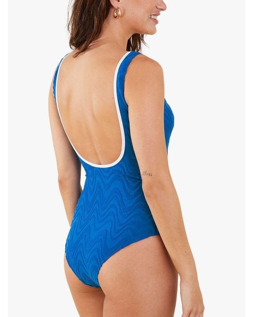Accessorize Blue Textured Swimsuit