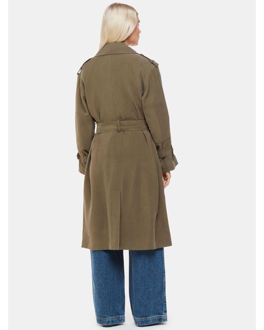 Whistles Natural Petite Riley Longline Trench Coat