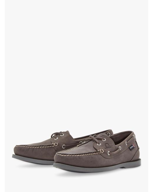 Chatham Gray Deck Ii G2 Leather Boat Shoes for men