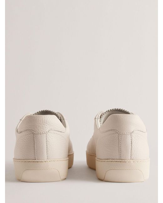 Ted Baker Natural Leather Pebble Trainers for men