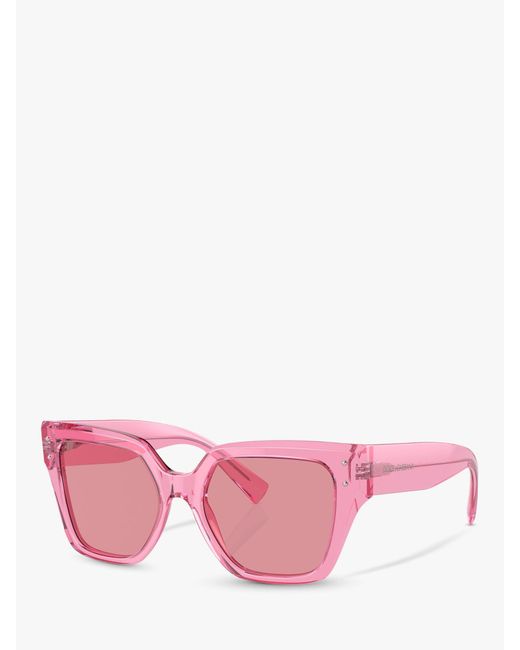 Dolce & Gabbana Pink Dg4471 Rectangular Sunglasses