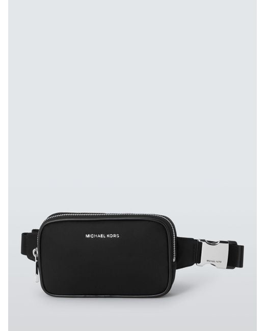 Michael Kors Black Carasm Messenger Belt Bag