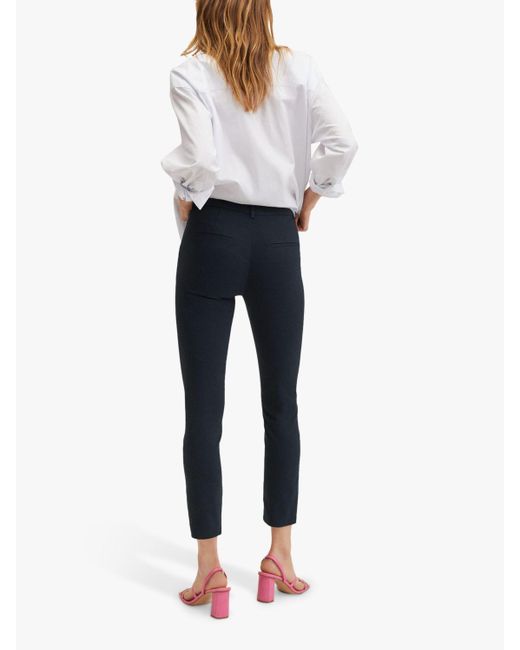 Mango Cola Tailored Cropped Trousers in 