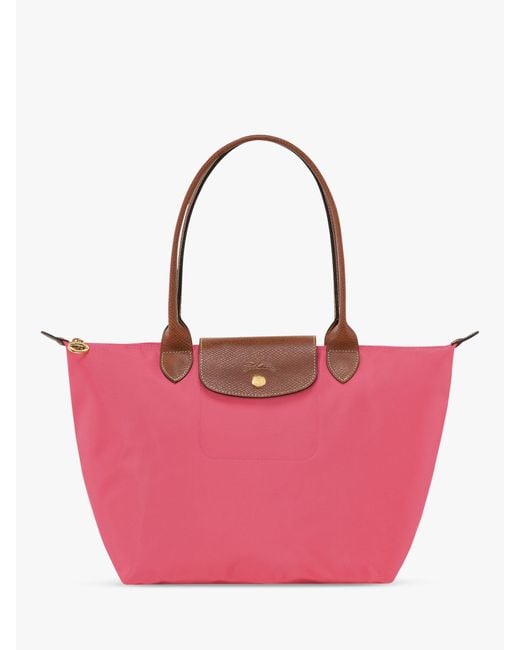 Longchamp Pink Le Pliage Original Large Shoulder Bag