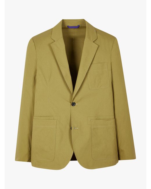 Paul Smith Green Ps Organic Cotton Blend Suit Jacket for men