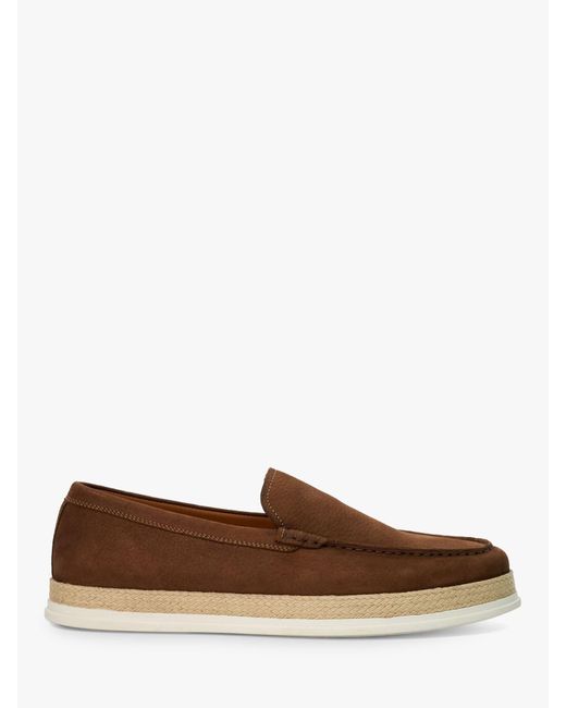 Dune Brown Bountii Nubuck Espadrille Shoes for men