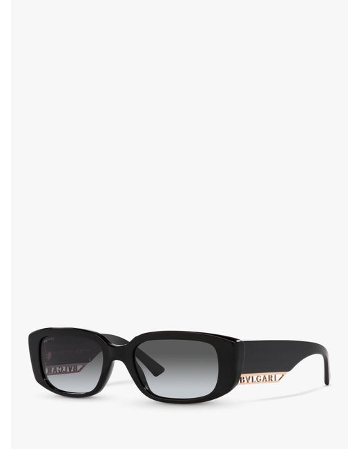 BVLGARI Gray Bv8259 Rectangular Sunglasses