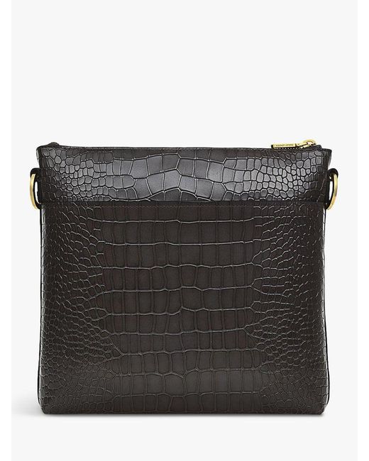 Faux croc crossbody bag cheap