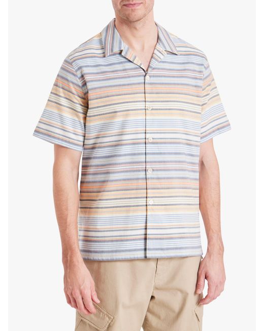 Paul Smith White Casual Fit Stripe Cotton Shirt for men