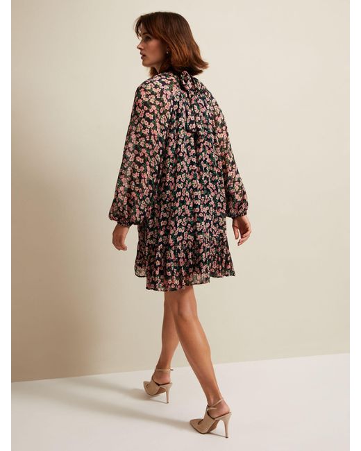 Phase Eight Natural Betty Floral Swing Dress