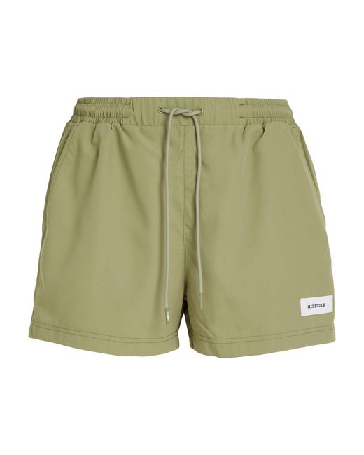 Tommy Hilfiger Green Drawstring Label Swim Shorts for men