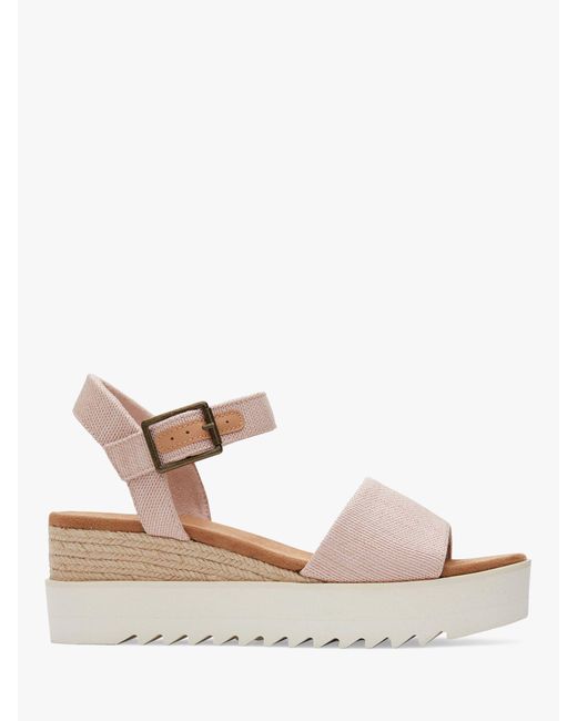 TOMS Natural Diana Wedge Sandals