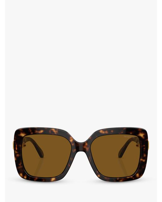 Swarovski Metallic Sk6001 Polarised Square Sunglasses
