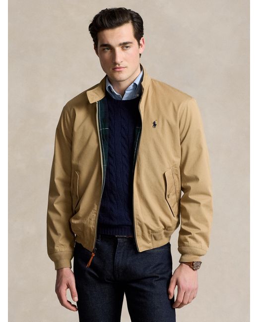 Ralph Lauren Natural Polo Twill Windbreaker Jacket for men