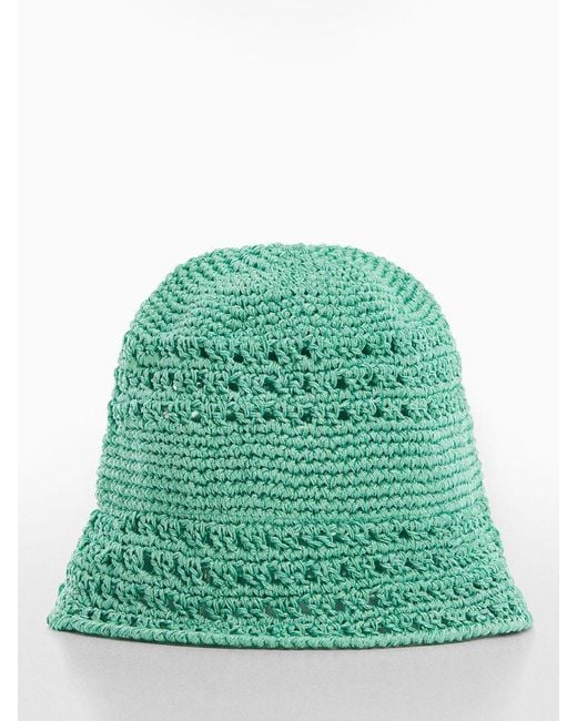Mango Green Nubelur Crochet Bucket Hat
