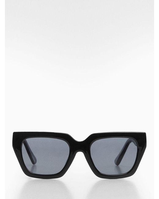 Mango Black Monica Square Frame Sunglasses