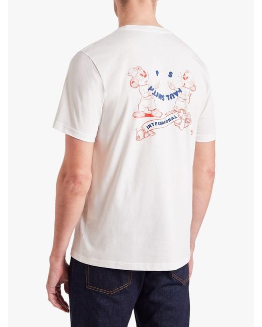 Paul Smith White Short Sleeve T-shirt for men