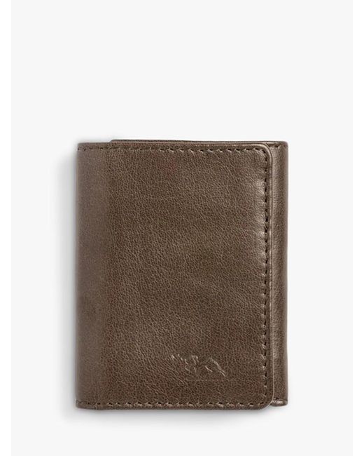 Rodd & Gunn Brown French Farm Valley Tri-fold Leather Wallet for men