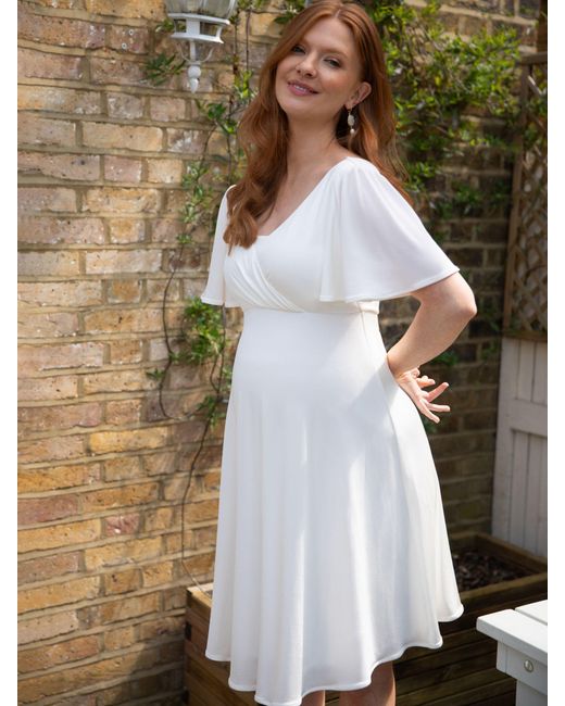 TIFFANY ROSE White Alicia Maternity & Nursing Dress