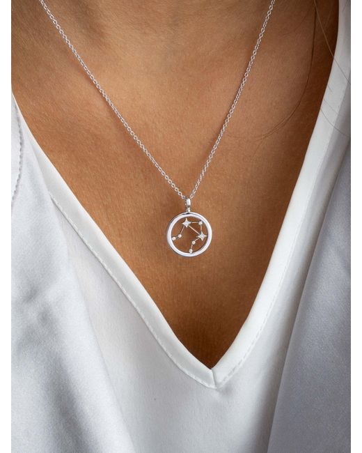Kit Heath White Libra Constellation Pendant Necklace