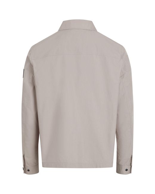 Calvin Klein Gray Recycled Light Shirt Jacket for men