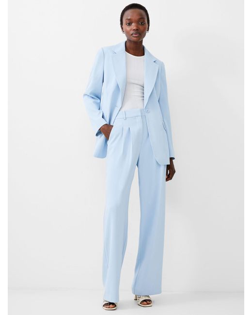 French Connection Blue Harrie Suit Trousers