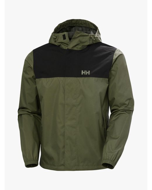 Helly Hansen Green Vancouver Rain Jacket for men