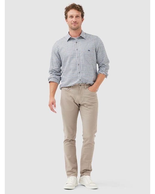 Rodd & Gunn Gray Gebbies Valley Long Sleeve Regular Fit Shirt for men