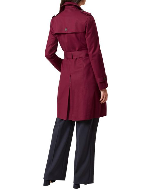 Hobbs Saskia Trench Coat in Red Lyst UK