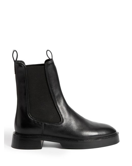 Jigsaw Black Leather Chelsea Boots