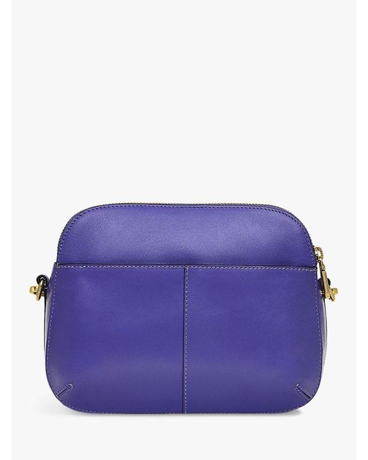 Radley Purple Dukes Place Leather Medium Cross Body Bag