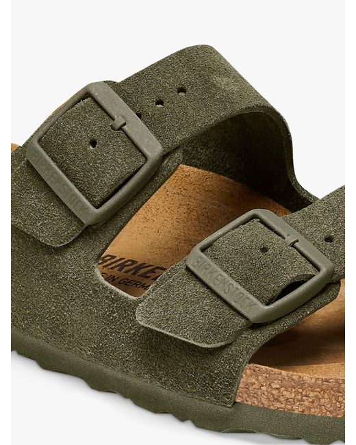 Birkenstock arizona hotsell green suede