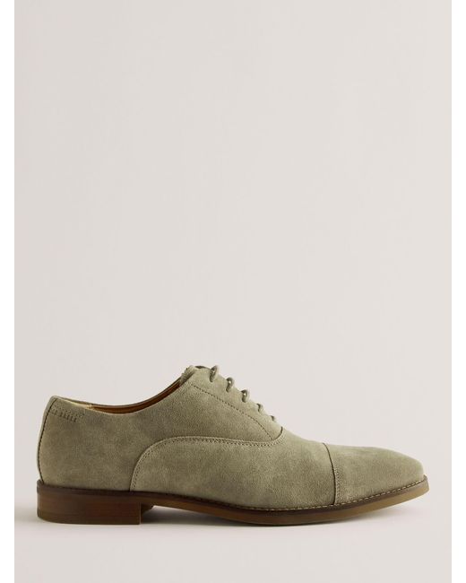 Ted Baker Green Oxfoord Suede Oxford Shoes for men