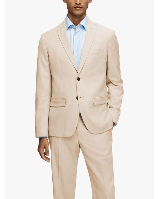 SELECTED Natural Cedric Slim Fit Suit Jacket for men