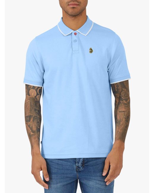 Luke 1977 Blue Meadtastic Polo Shirt for men