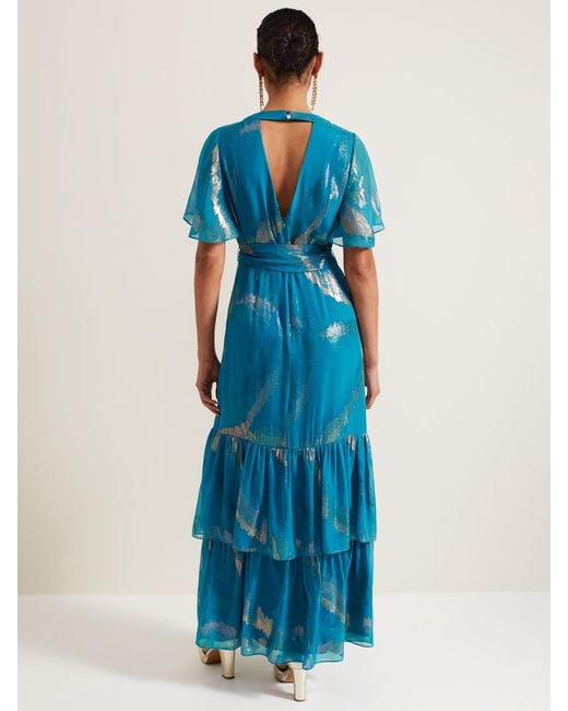 Phase Eight Blue Collection 8 Charissa Silk Maxi Dress