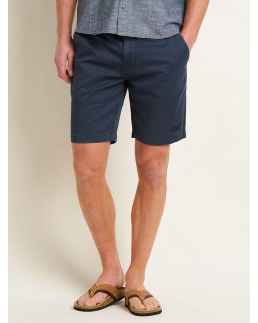 Brakeburn Blue Chino Shorts for men