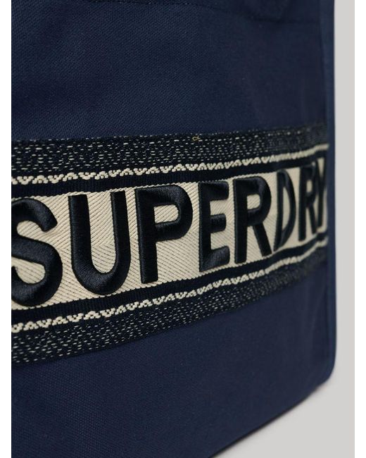 Superdry Blue Luxe Tote Bag