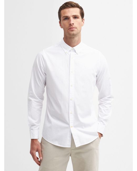 Barbour White Crest Poplin Shirt for men
