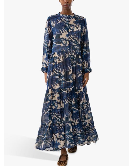 Lolly's Laundry Blue Nee Long Sleeve Maxi Dress