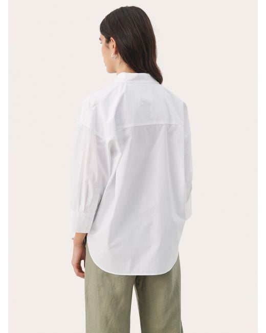 Part Two White Evamari Cotton Shirt