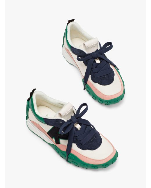 Kate Spade Green K As In Kate Leather Trainers
