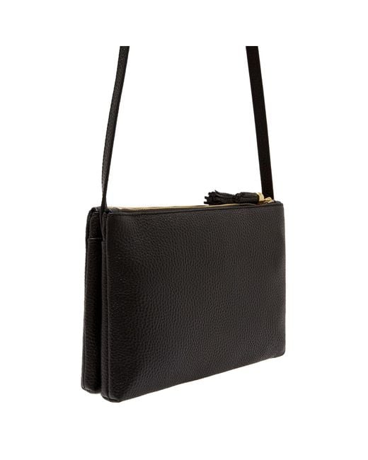 Ted baker maceyy leather double zip cross body sales bag black
